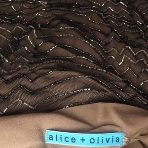 Alice & Olivia Sequin Blouse